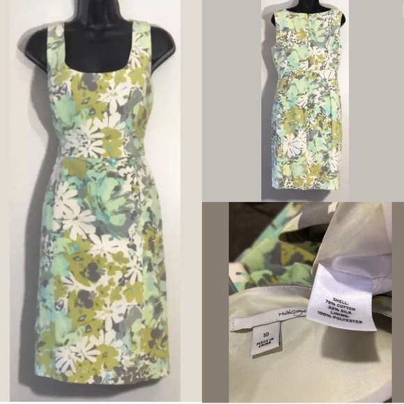 Halogen Dresses & Skirts - Halogen cotton silk blend sleeveless sheath dress